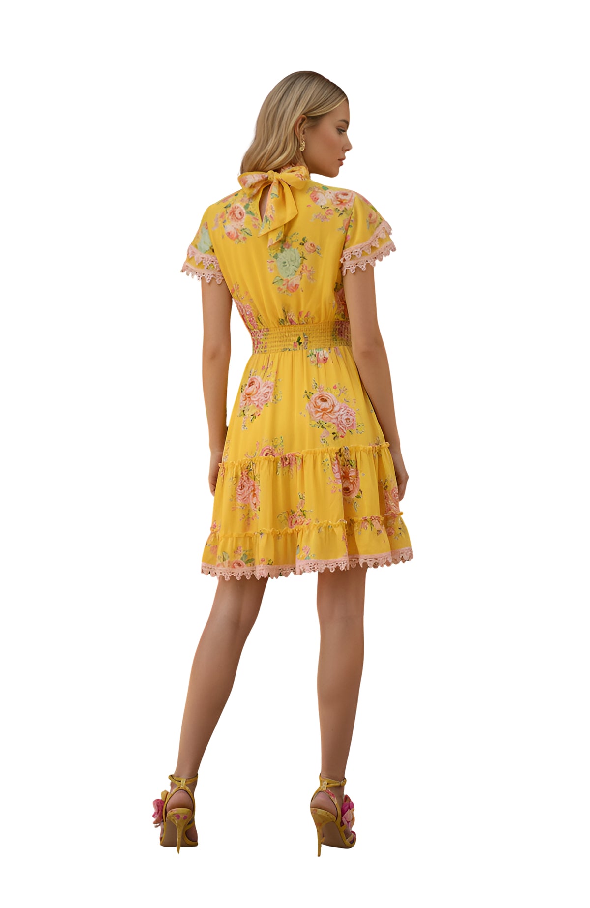 MAYA Sunshine Yellow Mini Dress