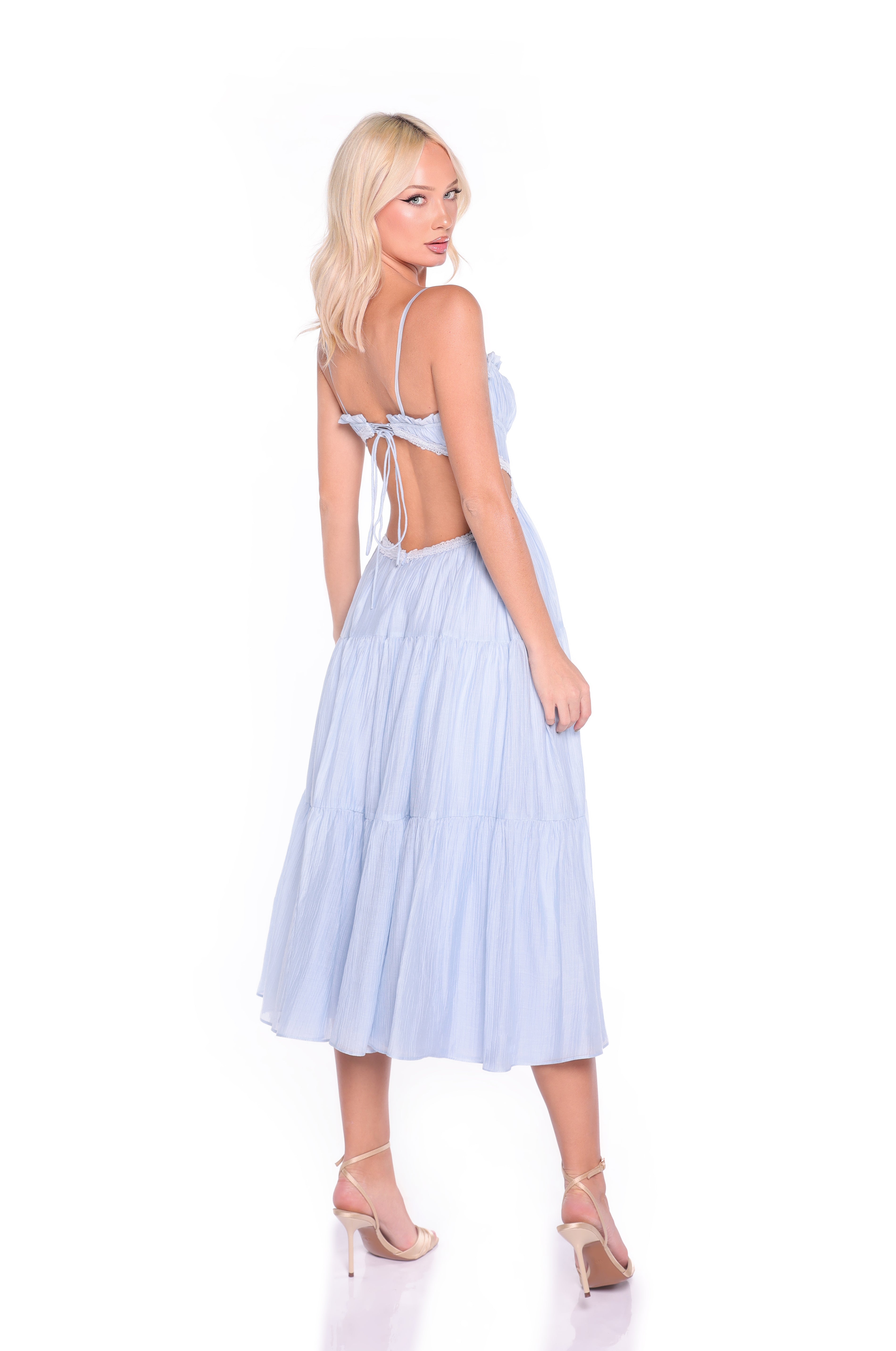 SEREN Light Blue Midi Dress