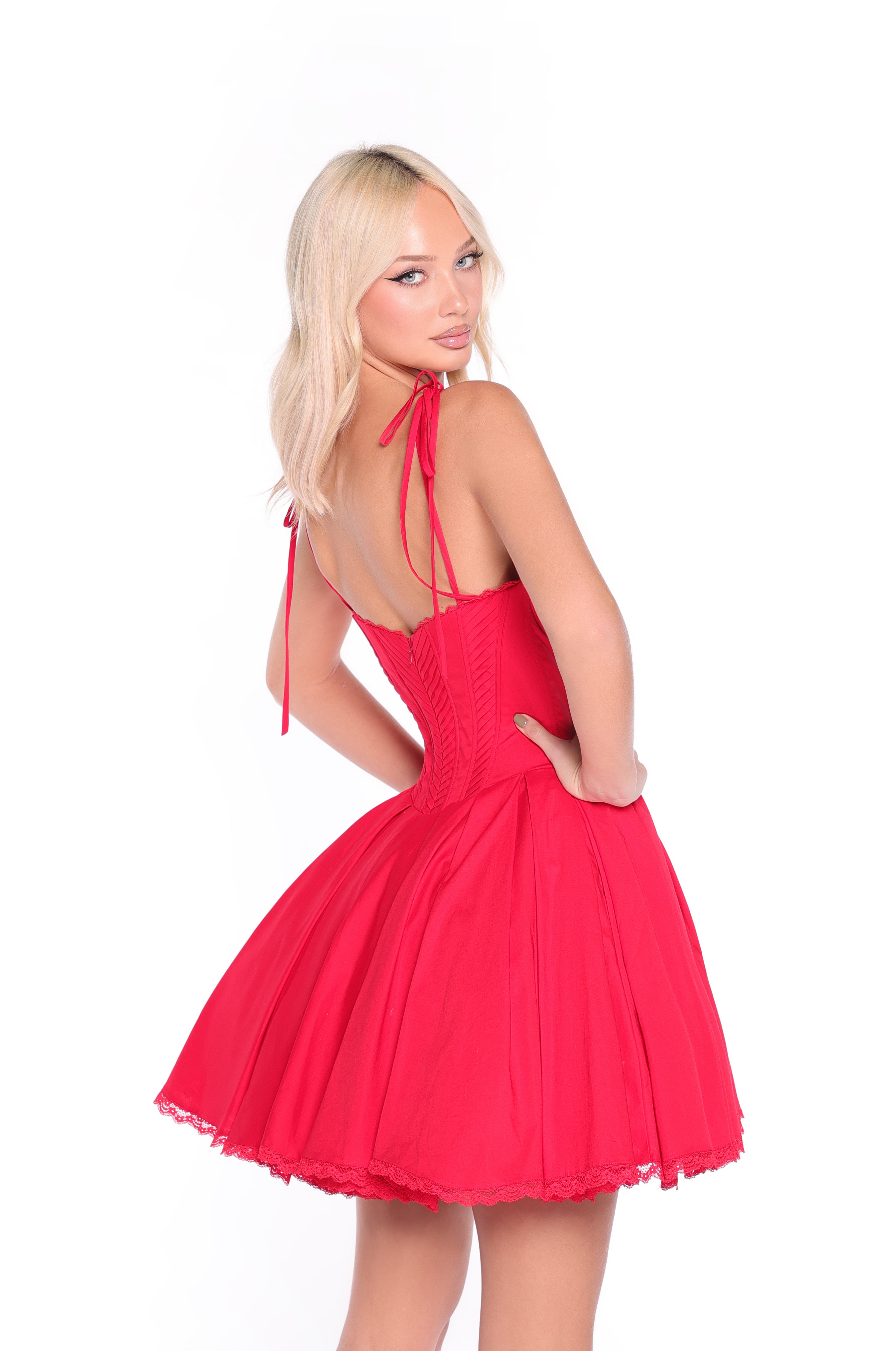 VALETTE Red Mini Dress