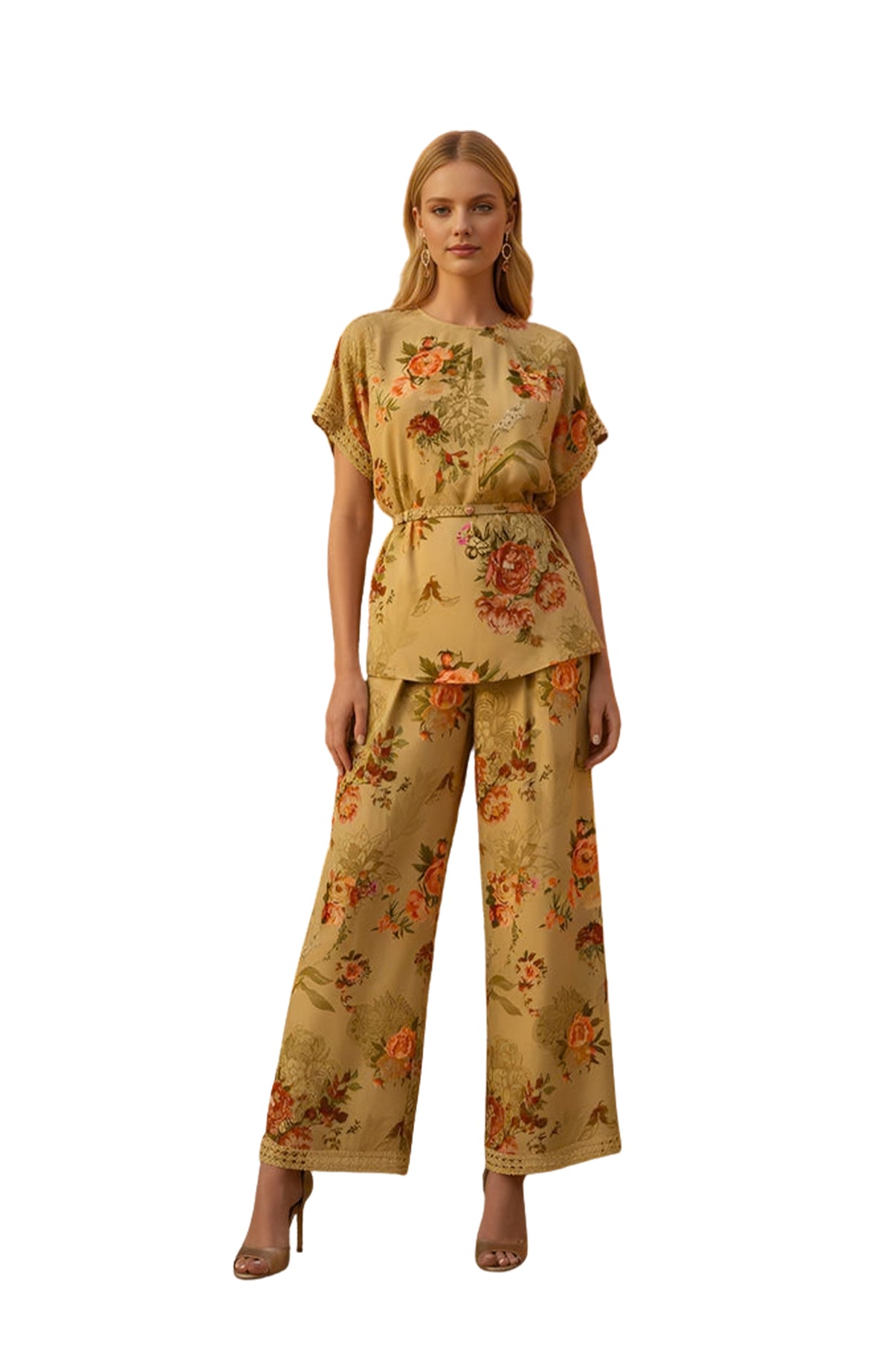 CHARLOTTE Mustard Yellow Co-ord Set