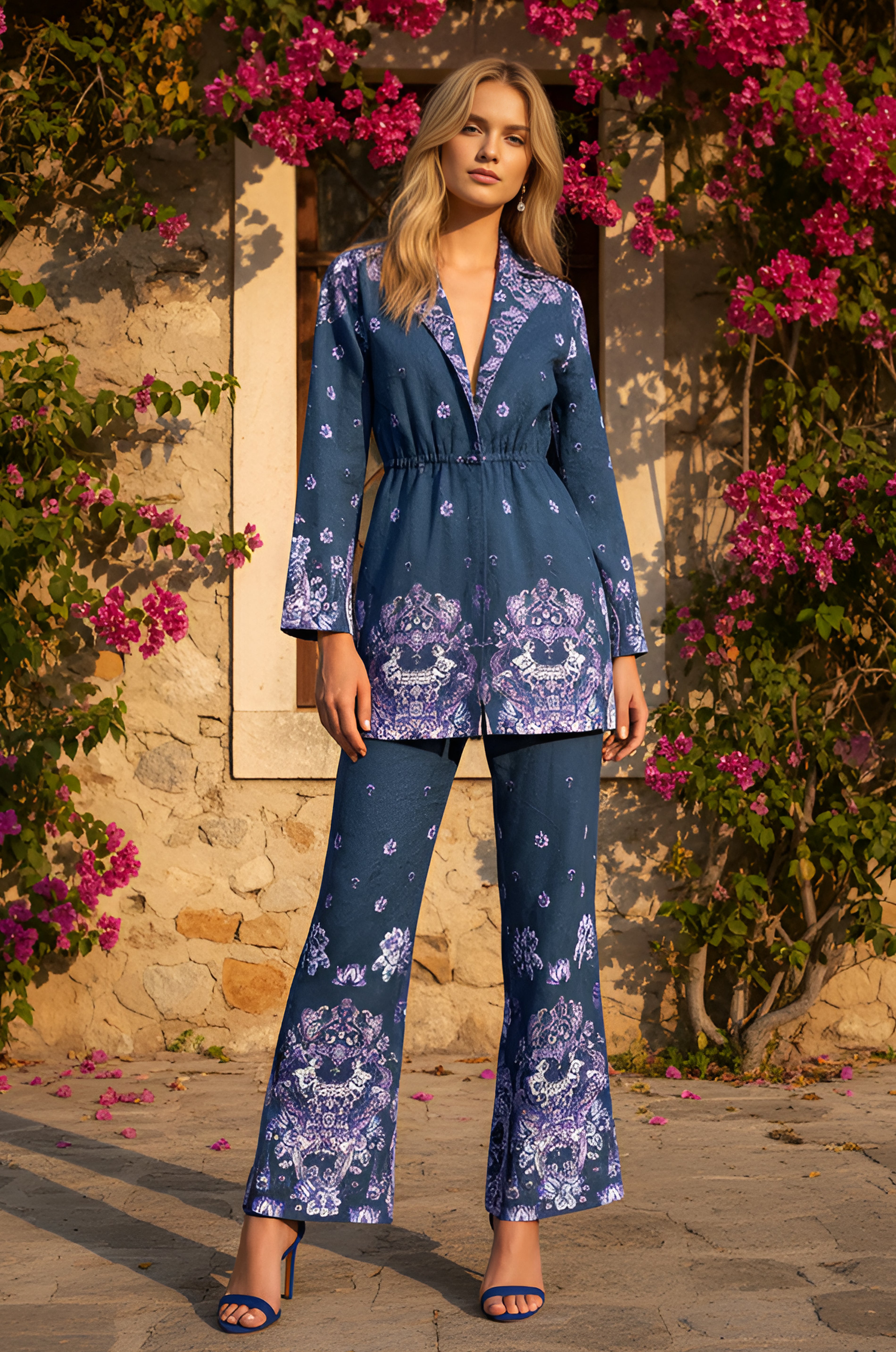 JUNE Regal Paisley Co-ord Set
