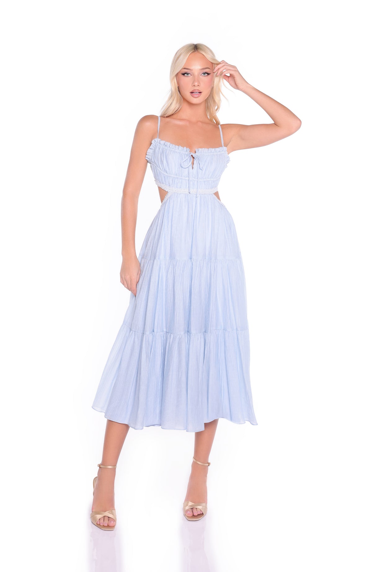 SEREN Light Blue Midi Dress